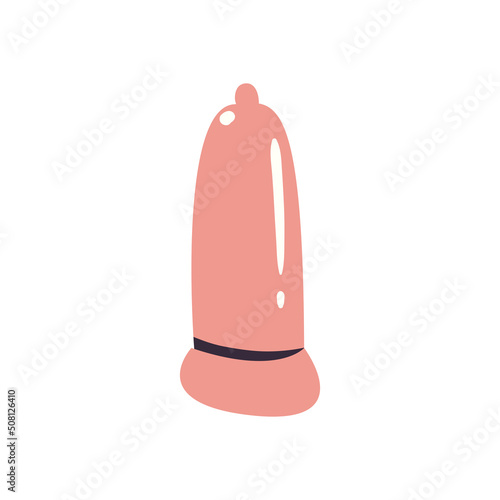 flat pink condom design