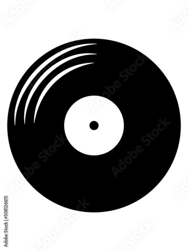Schallplatte Vinyl rund 
