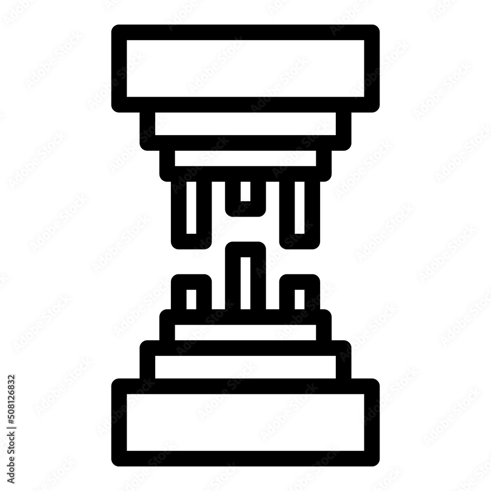 Fiber icon outline vector. Optic cable. Internet network Fiber icon outline vector. Optic cable. Internet network
