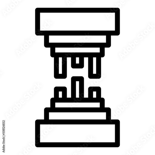 Fiber icon outline vector. Optic cable. Internet network