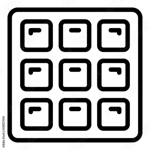 Wall remodel icon outline vector. Repair design. Home repair