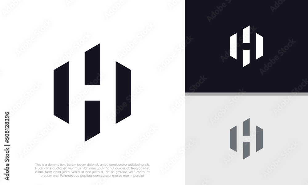 Fototapeta premium Initials A logo design. Innovative high tech logo template.