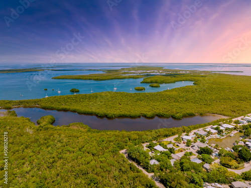 Beautiful sky over nature scene Florida Keys photo