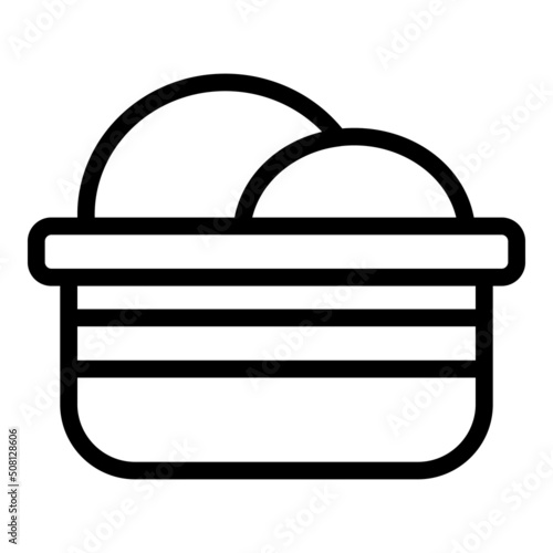 Soy bread icon outline vector. Soya food. Soybean tofu