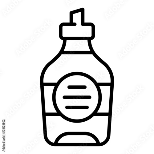 Olive cream bottle icon outline vector. Oil food. Extra virgin