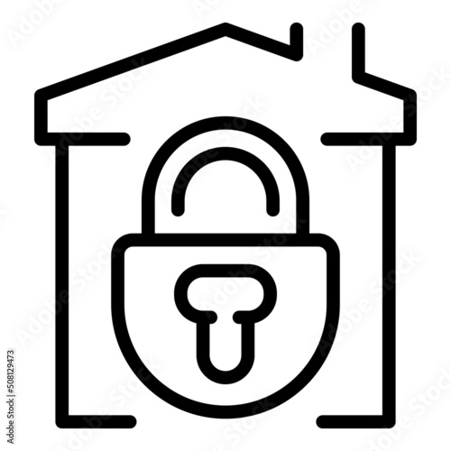 Lockdown icon outline vector. Pcr test. Covid health