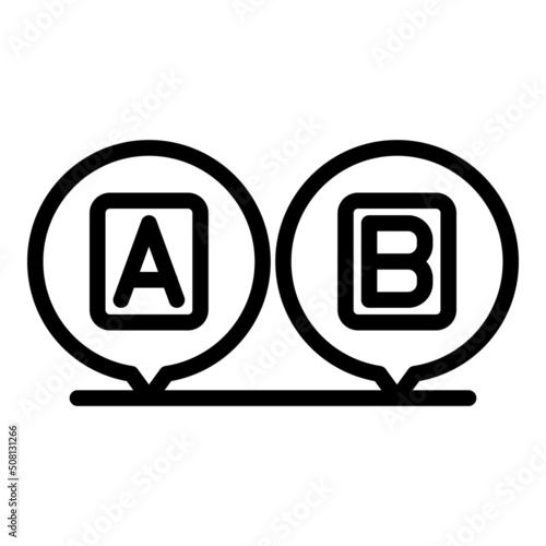 Game question icon outline vector. Ask test. Quiz trivia