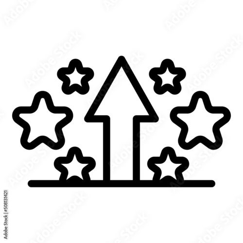 Up quiz icon outline vector. Poster ask. Competition game