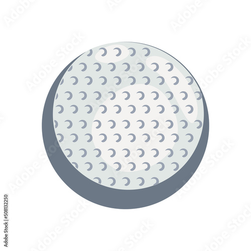 flat golf ball design