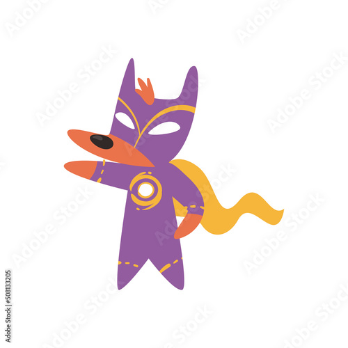 flat super dog design