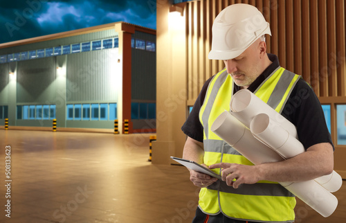 Builder man. Builder stands...