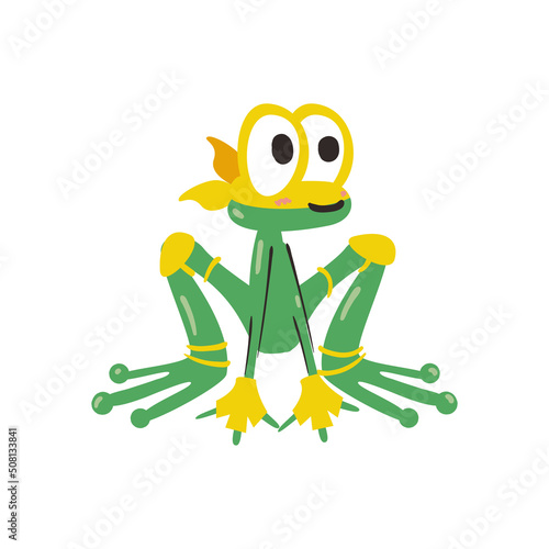 flat super frog design