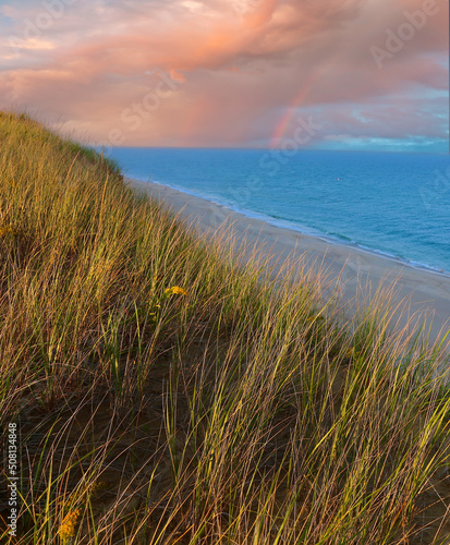 Cape Cod National Seashore Dunes and Rainbow