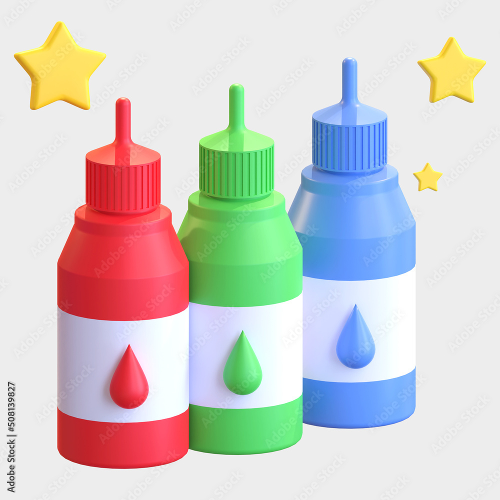 ink bottle icon 3d stationery illustration ink bottle icon 3d stationery illustration