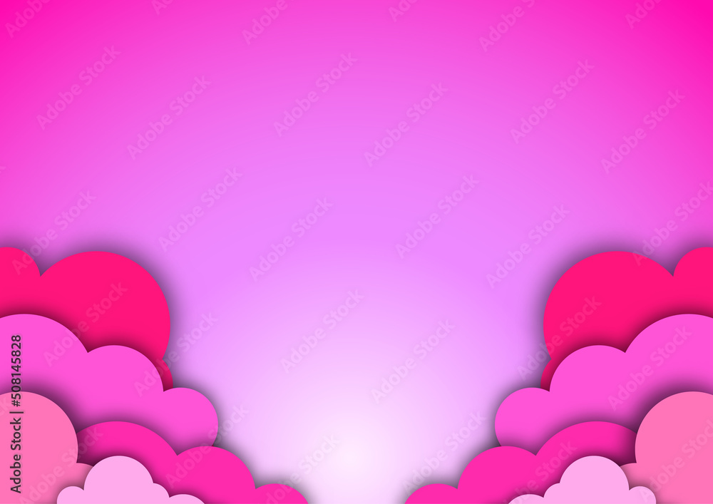 Sky clouds with stars paper cut style. Sky clouds with stars paper cut style.