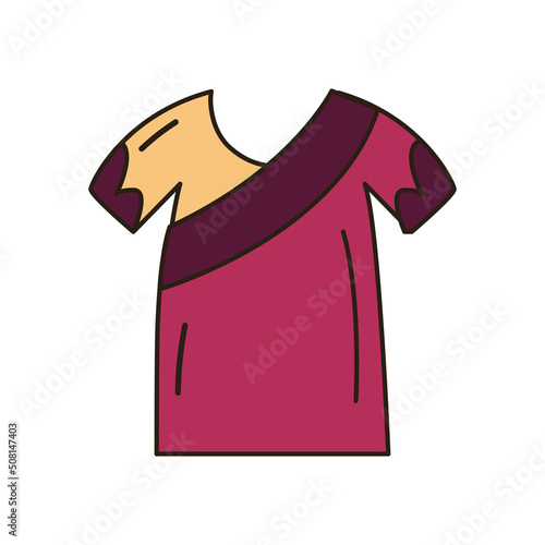 flat colored kurta design