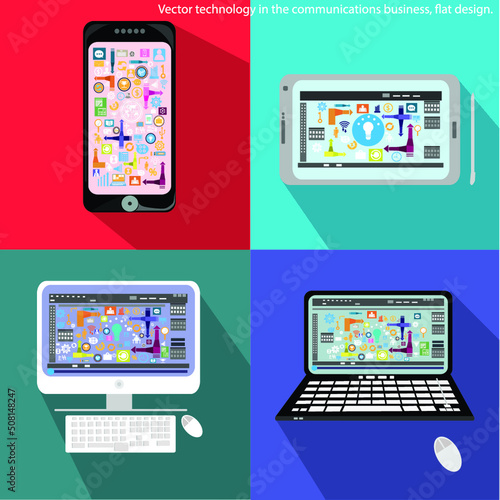 Illustration business.design modern idea and concept think creativity. for brainstorm,Social network,success,plan,think,search,analyze,communicate, futuristic idea innovation technology.