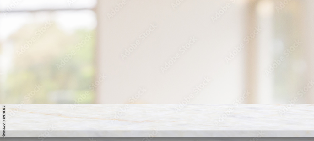 marble table top with blurred kitchen cafe restaurant interior background marble table top with blurred kitchen cafe restaurant interior background