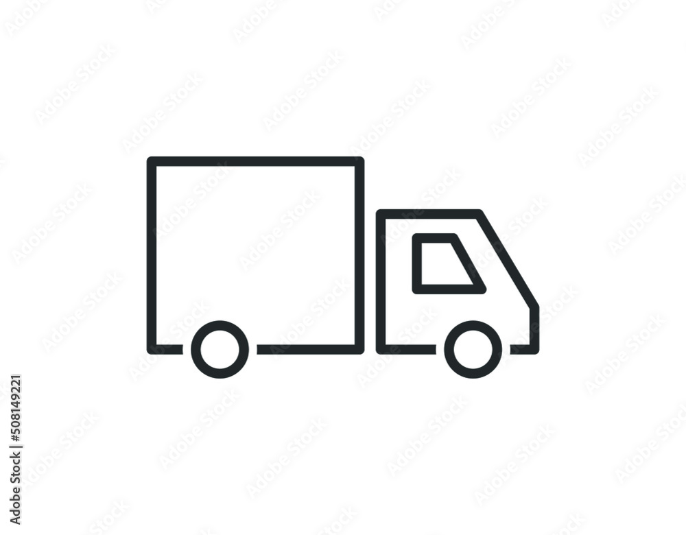 Line icon - delivery vector illustration