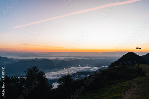 Sunset in the mountains