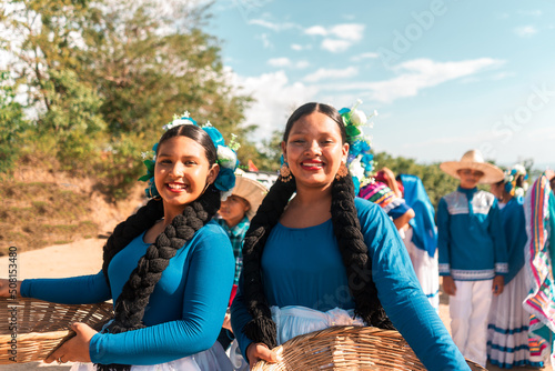 Folkloric dance group from Nicaragua demonstrating Latin American culture in traditional clothing