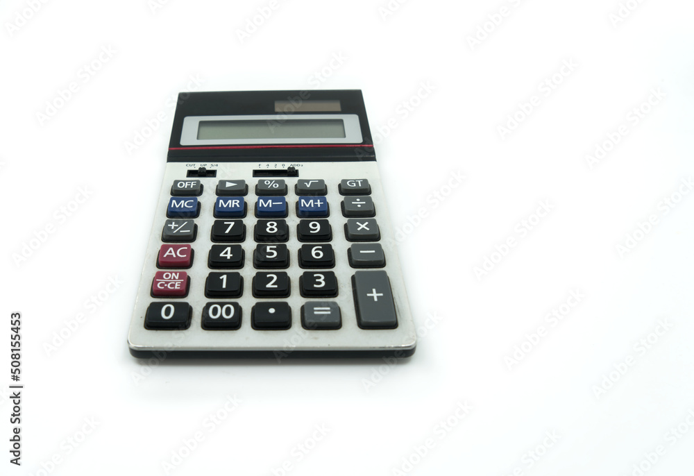 calculator with old-style button and some marks from using calculator with old-style button and some marks from using