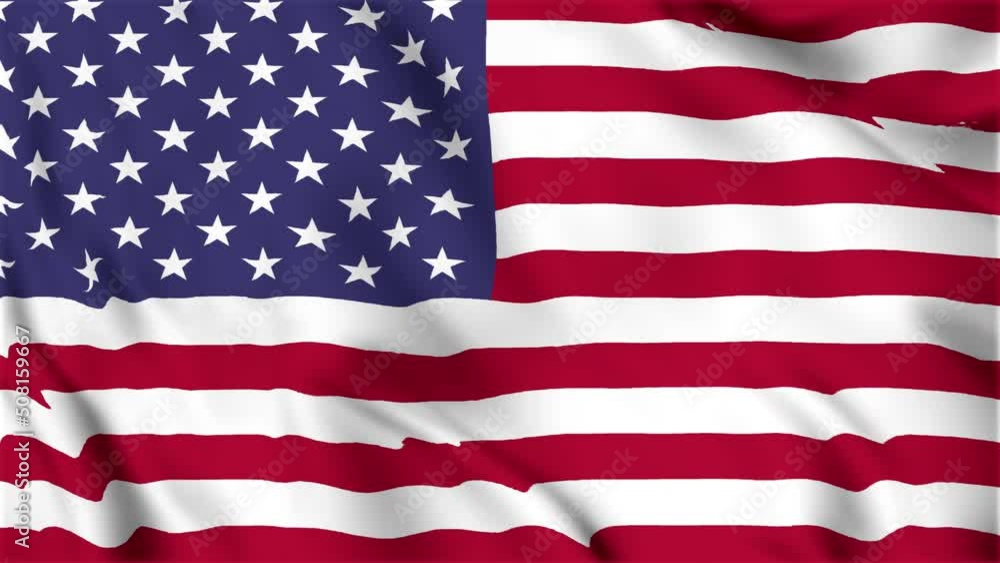 United States of America’s national flag is waving in the seamless video. Animated USA flag video. Close up USA national flag. Smooth fabric waves. United States of America’s national flag is waving in the seamless video. Animated USA flag video. Close up USA national flag. Smooth fabric waves.