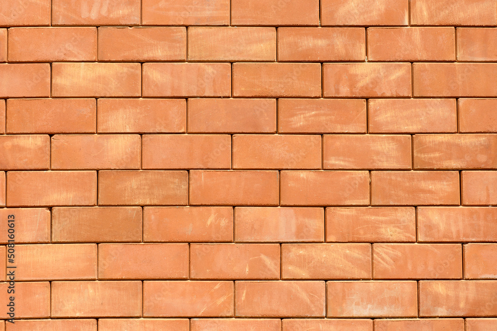 Close-up of brick wall background. Close-up of brick wall background.