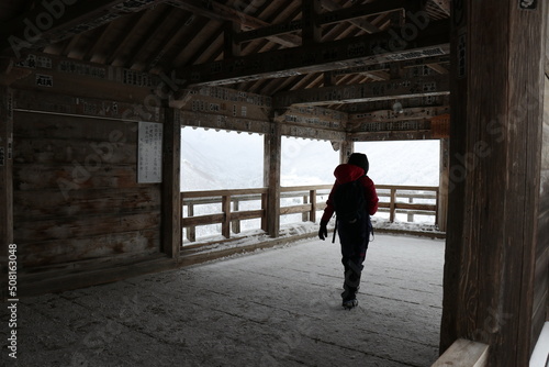 山寺、天台宗、宝珠山立石寺、冬