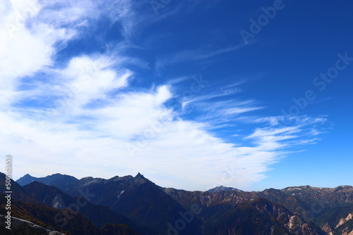 雲上の燕岳、長野、北アルプス