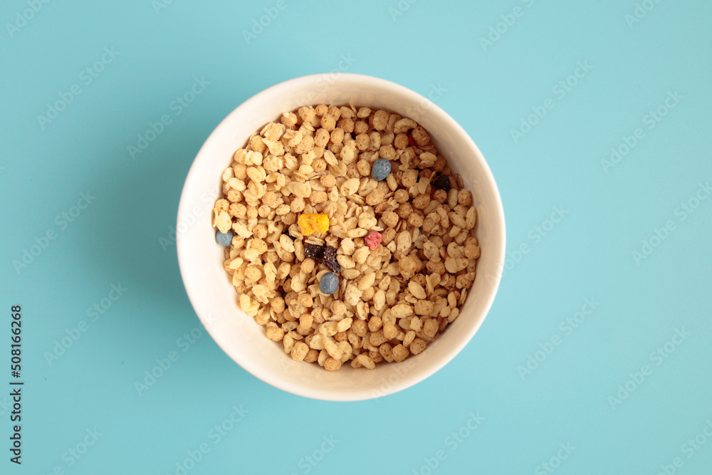 Breakfast cereal on the table Breakfast cereal on the table