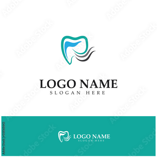 Dental Logo Design vector template.Creative Dentist Logo. Dental Clinic Vector Logo.