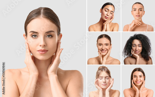 Collage with different beau...