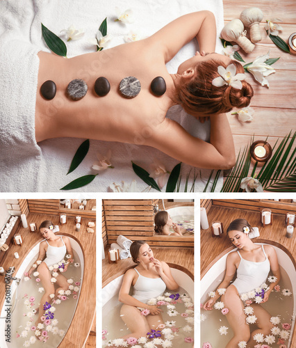 Collage with beautiful wome...