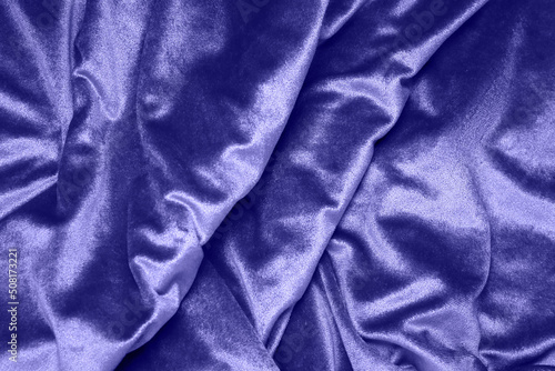 Closeup view of crumpled velvet fabric