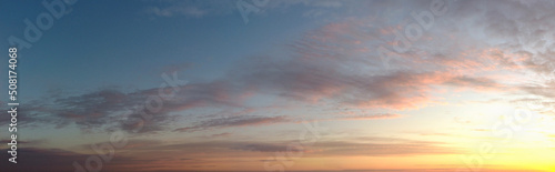 Beautiful Sunrise Scene over British Town, Drone's Footage