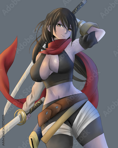 Anime ninja girl