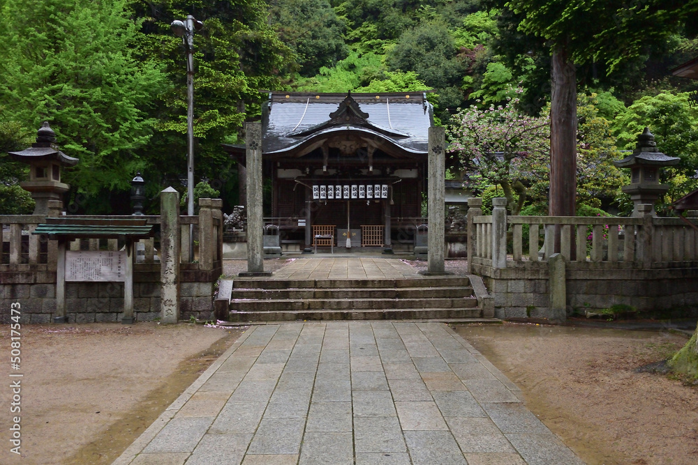 Naklejka premium 城崎温泉「四所神社」
