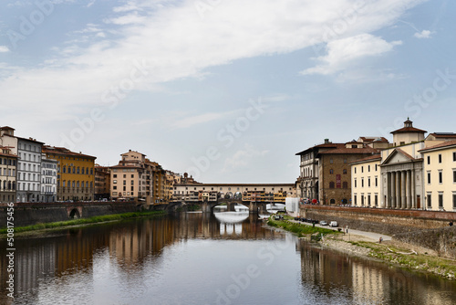 Panoramic view of the Ponte Vecchio , Florence