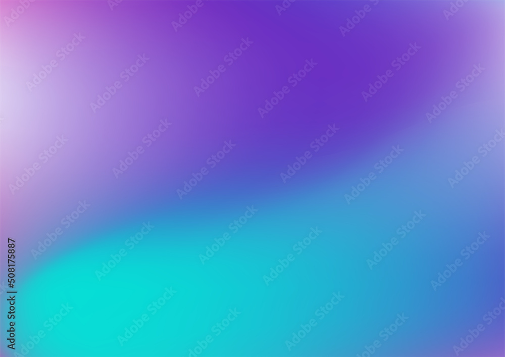 Blurred background with modern abstract blurred red pink neon orange green and dark blue gradient. Smooth template for your graphic design. Vector illustration.