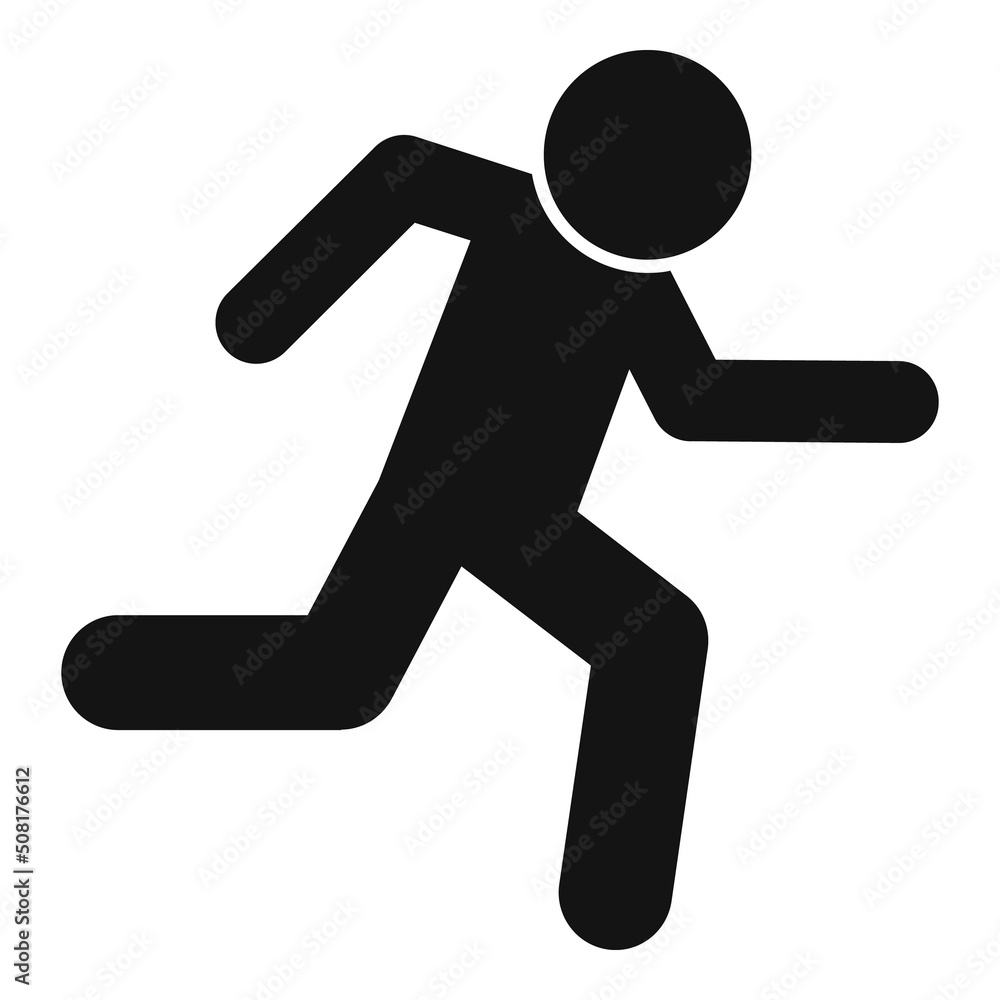Run effort icon simple vector. Business work Run effort icon simple vector. Business work