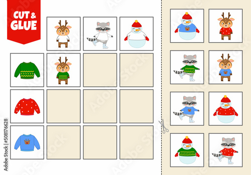 Activity for pre sсhool years kids and toddlers. Cut out the cards and glue them to the correct place in the table.
