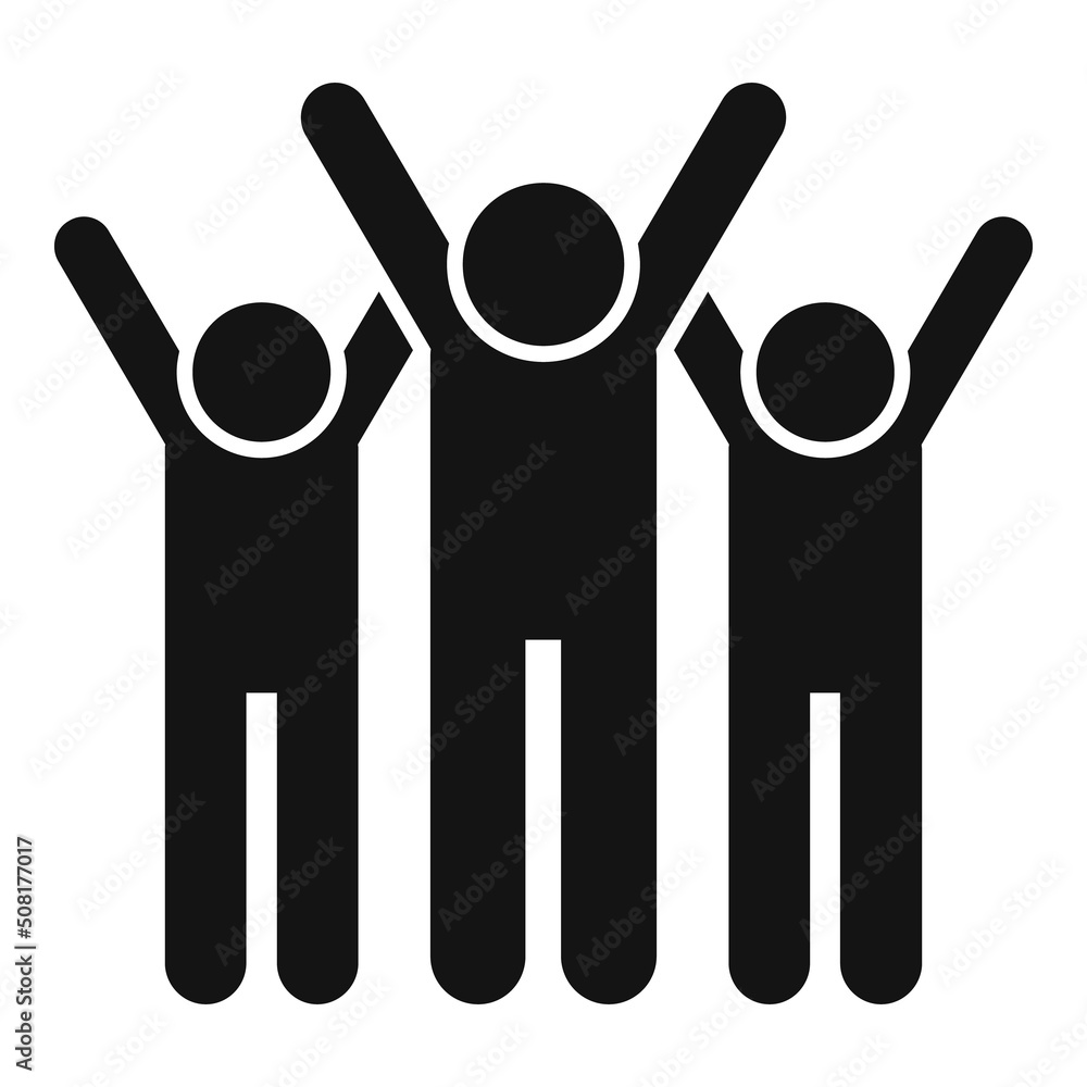 Team group icon simple vector. Work effort Team group icon simple vector. Work effort