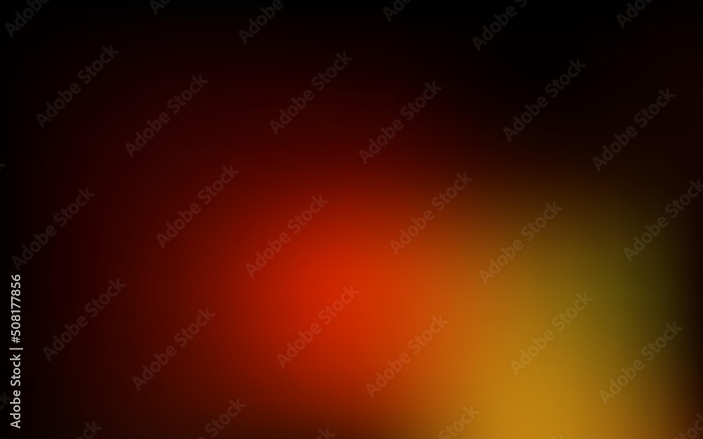 Naklejka premium Dark orange vector blur pattern.