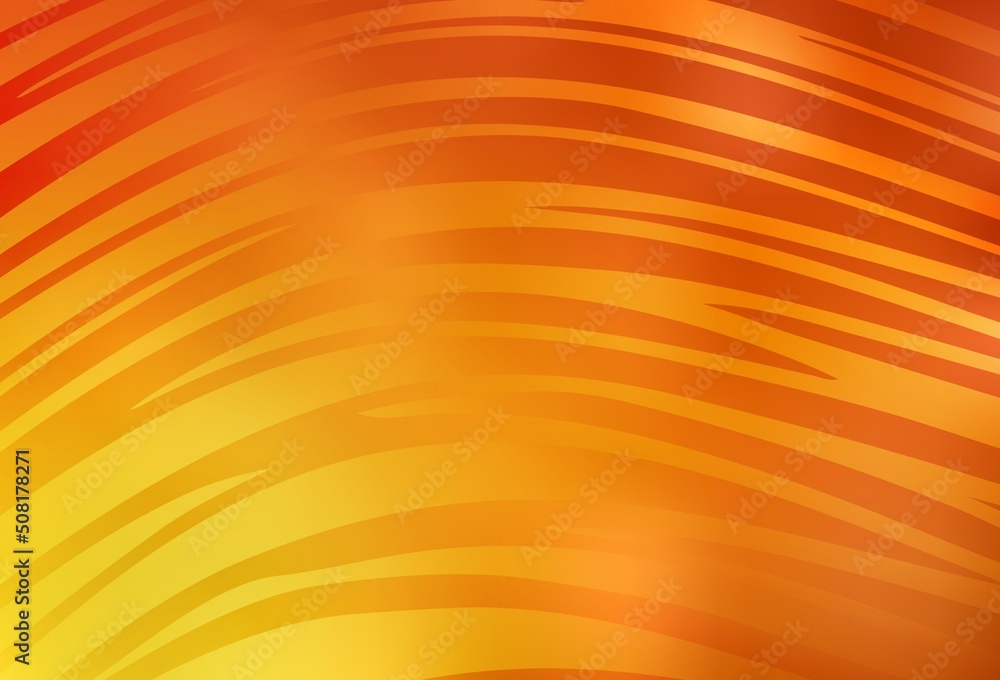 Light Red, Yellow vector texture with bent lines. Light Red, Yellow vector texture with bent lines.