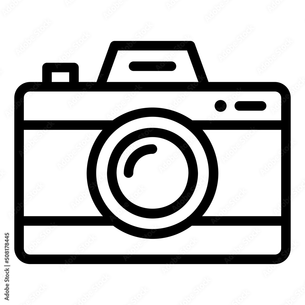 camera line icon