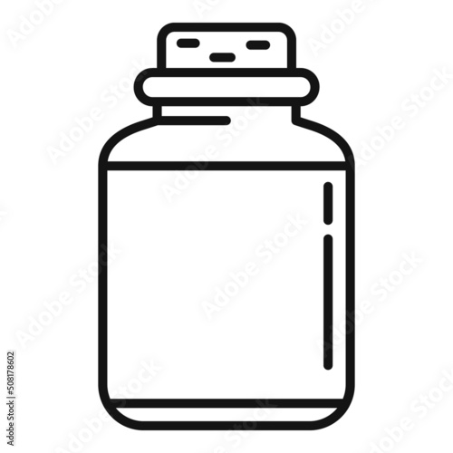 Canola oil probe icon outline vector. Plant seed