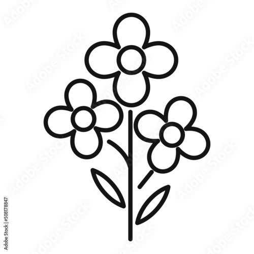 Field canola icon outline vector. Oil plant
