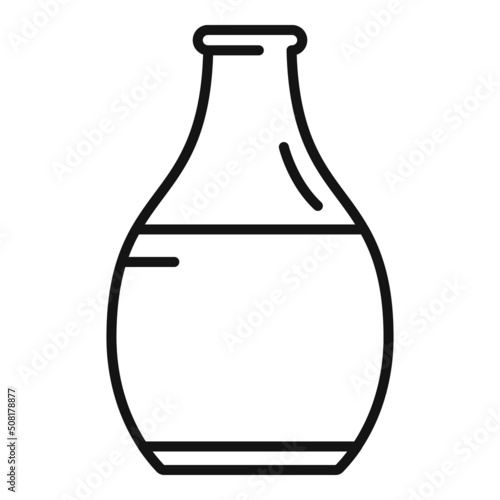 Canola rape oil icon outline vector. Plant flower