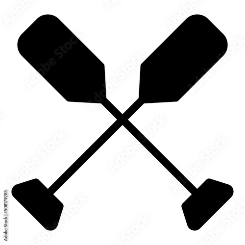 paddle glyph icon